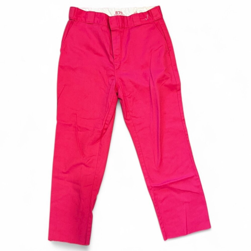 Dickies Pink Pants – Size 10S – Cutoff Hem – EUC